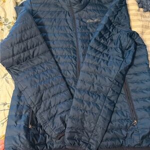 Eddie Bauer Navy Quilted Jacket